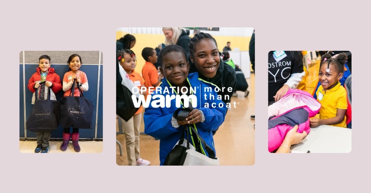 Nordstrom Rack hands-on distribution event with Operation Warm