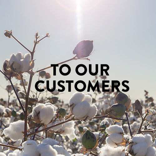 To our customers