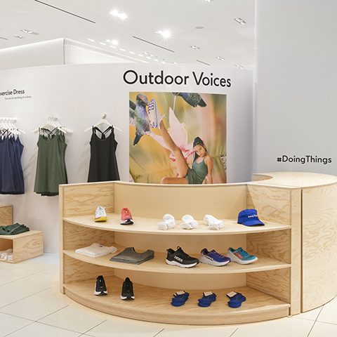 Outdoor Voices Center Stage Pop-Up at Nordstrom NYC Flagship